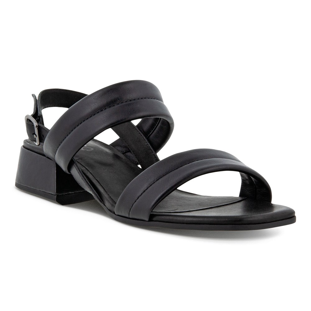 ECCO Womens Sandals Black - Elevate Squared - XHS-582196